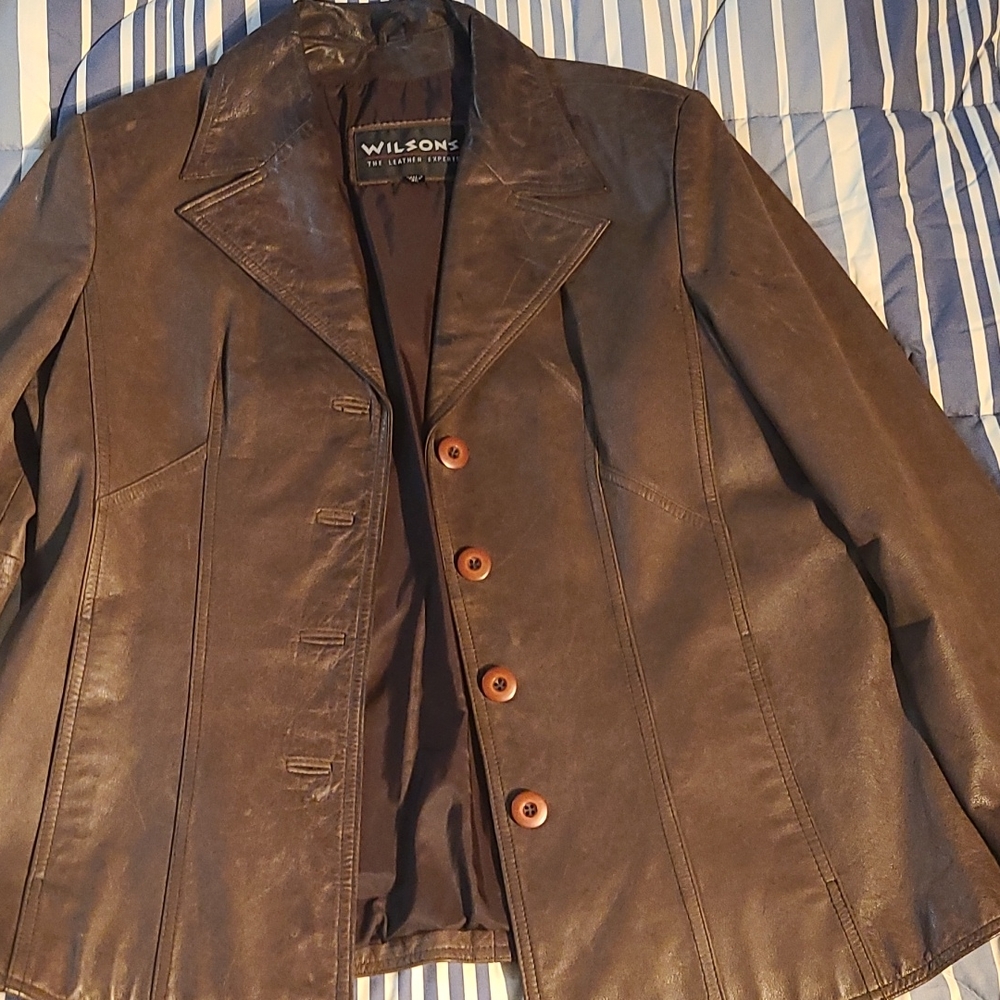 Very nice Wilson's brown leather jacket